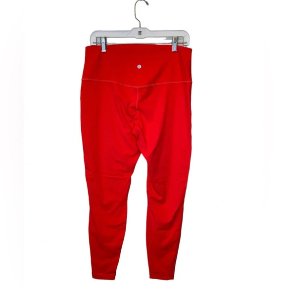 Lululemon Align High-Rise Pant 28” in Carnation Red Double Lined Size 14 - Picture 5 of 11